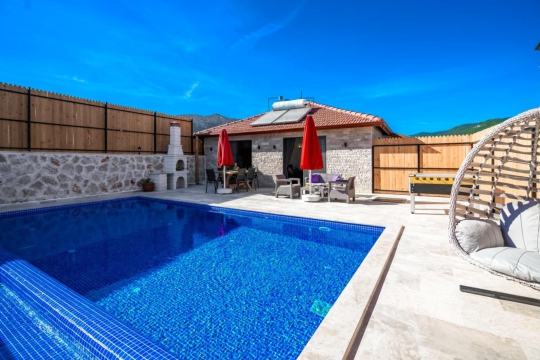 Villa Afilli - Akdeniz, Antalya, Kaş, Kalkan / Bezirgan - Deniz manzaralı tatil villası