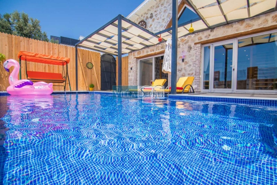 Villa Balayı - Akdeniz, Antalya, Kaş, kalkan / İslamlar - Deniz manzaralı tatil villası