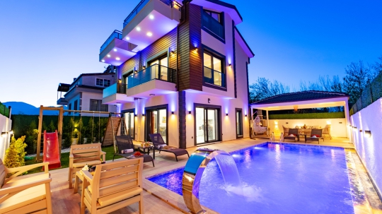 Villa Belaris - Ege, Muğla, Fethiye, Seydikemer - Deniz manzaralı tatil villası