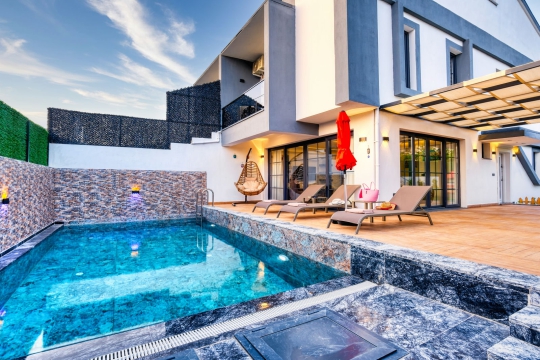 Villa Durak 1 - Ege, Muğla, Fethiye, Karagedik - Deniz manzaralı tatil villası