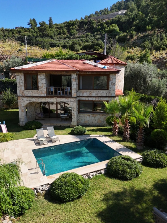 Villa Patron - Ege, Muğla, Fethiye, Kirme - Deniz manzaralı tatil villası